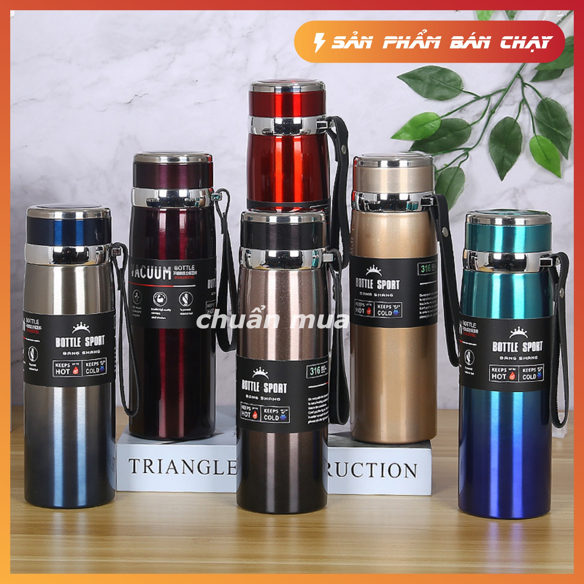[Hot hot ] Bình giữ nhiệt tốt 1000ml, bình giữ nhiệt học sinh giữ nóng, lạnh trên 14H, Bình nhiệt Inox 304/316 Cao Cấp