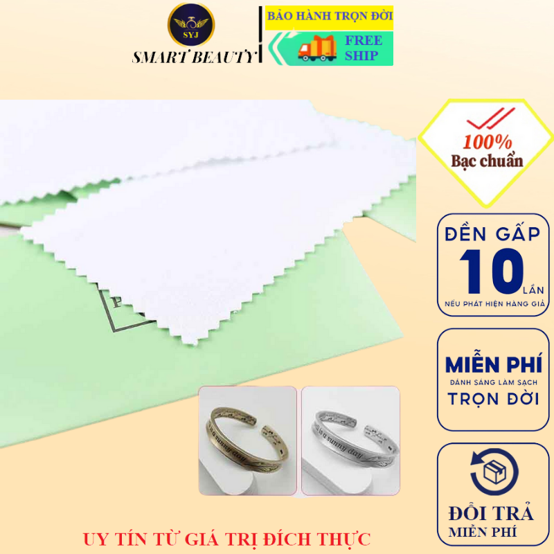 Khăn vải làm sáng bạc cao cấp bs02- syj. khăn lau làm mới và sáng bóng trang sức chuyên dụng