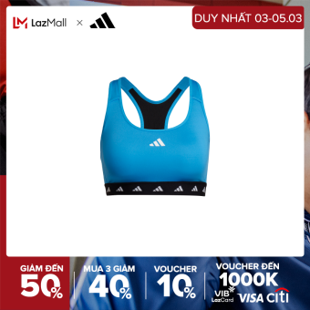 adidas Tập luyện Áo Bra Tập Luyện Medium Support Techfit Powerreact Nữ Màu xanh da trời HN7277