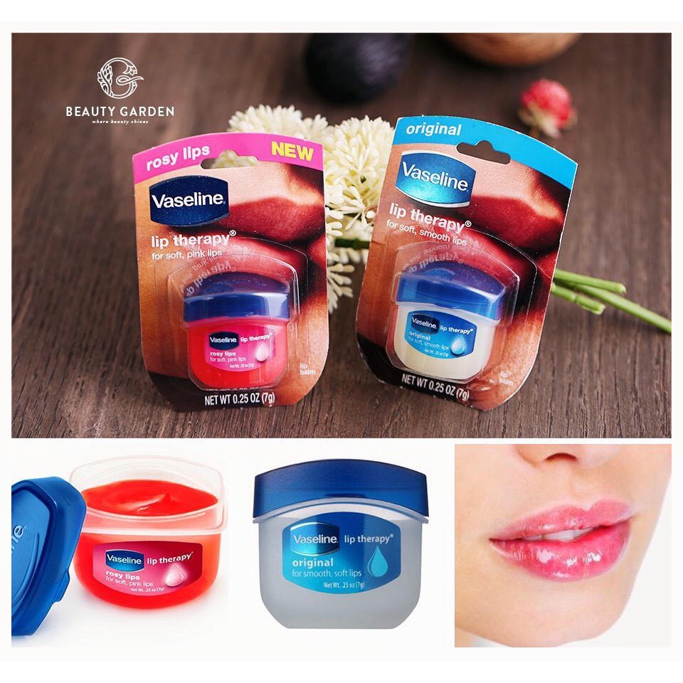 Dưỡng môi vaseline 7g dạng hũ