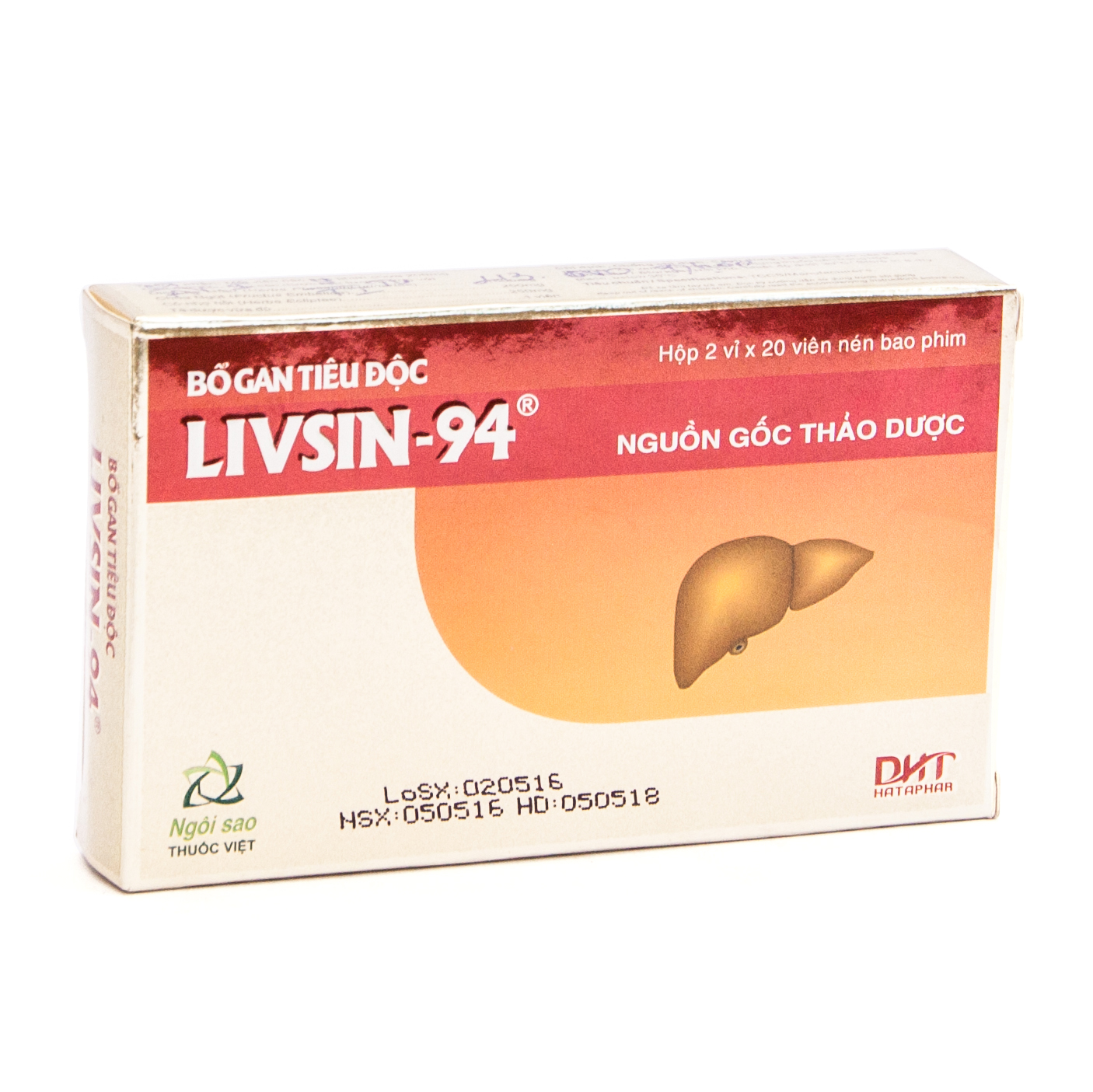 Livsin 94 phục hồi bảo vệ chức năng gan- hộp 40 viên