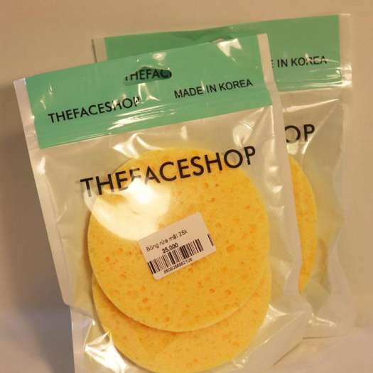 Bộ 2 miếng rửa mặt bọt biển theface shop