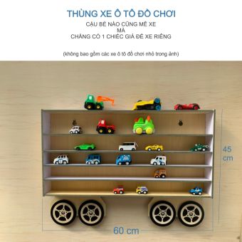 Thùng xe đồ chơi treo tường cho bé
