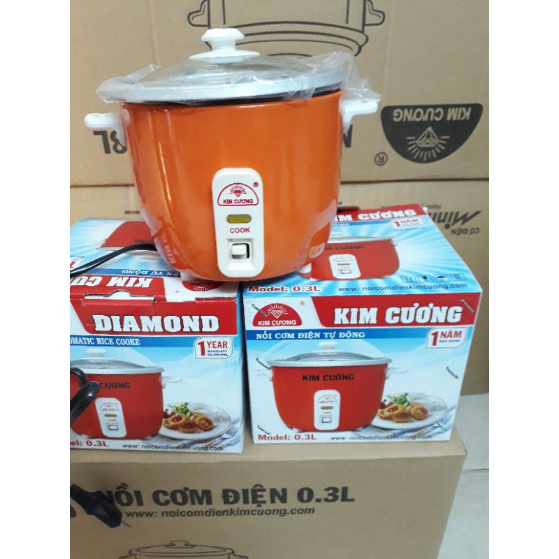Nồi cơm điện mini 1 người ăn kim cương 0.3l - bảo hành 12 tháng