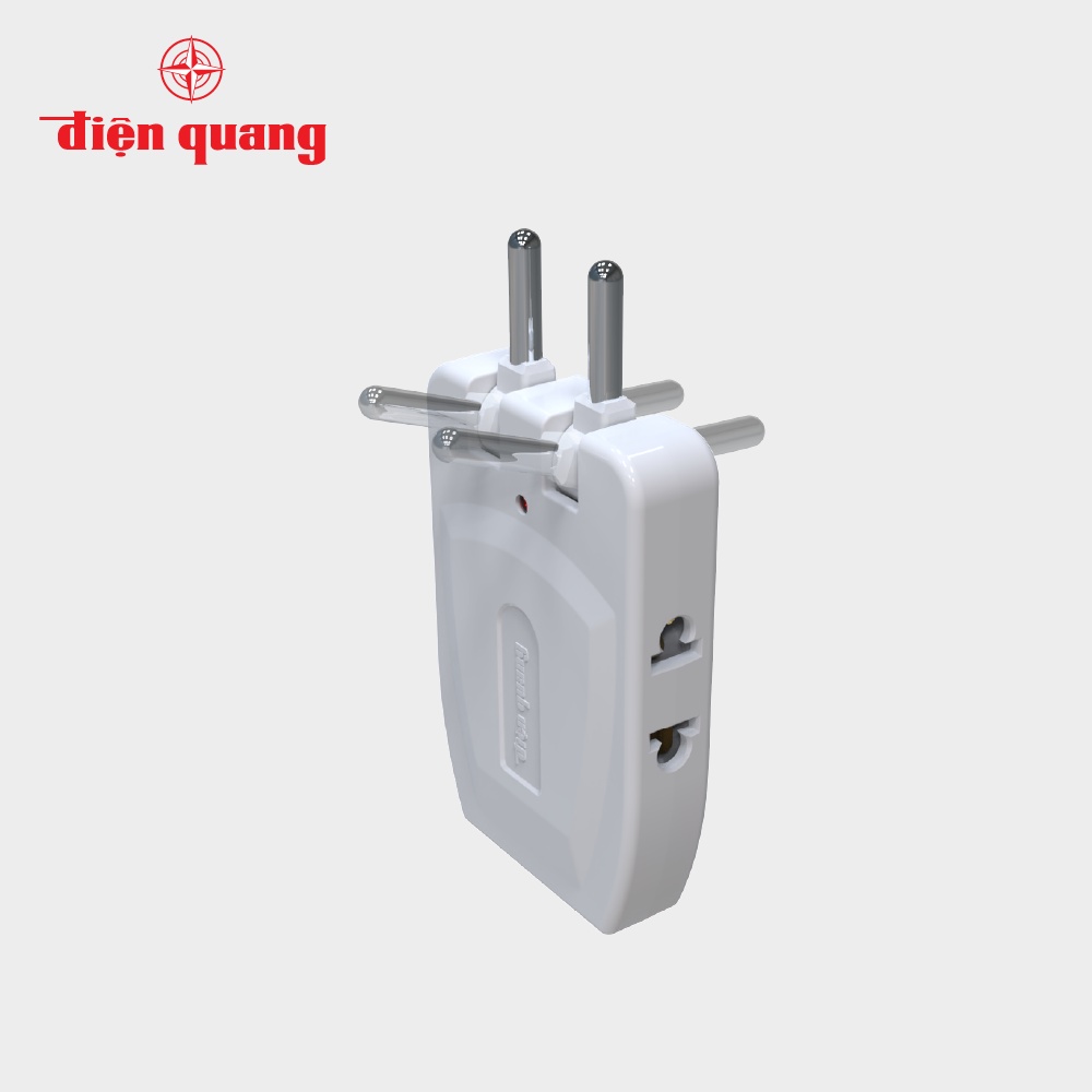 Ổ cắm xoay gấp gọn điện quang đq esk rt - phích cắm chia 3 chia 5