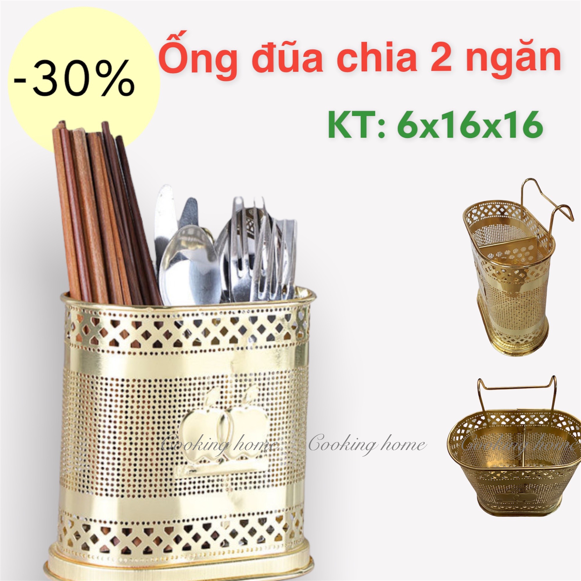 Ống đũa inox mạ vàng đồng - kiểu dáng đẹp