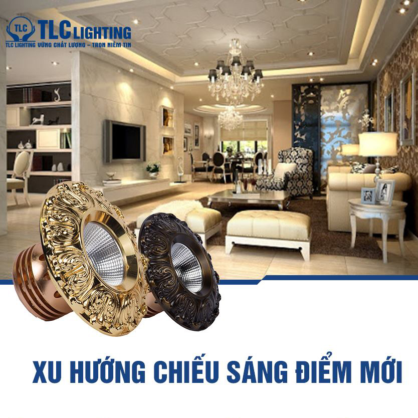Đèn led trần thạch cao - đèn trần nhà - đèn âm trần kiểu cổ điển gold 18k công suất 10w - sang trọng, họa tiết hoa văn tinh tế, tuổi thọ cực bền . bảo hành uy tín