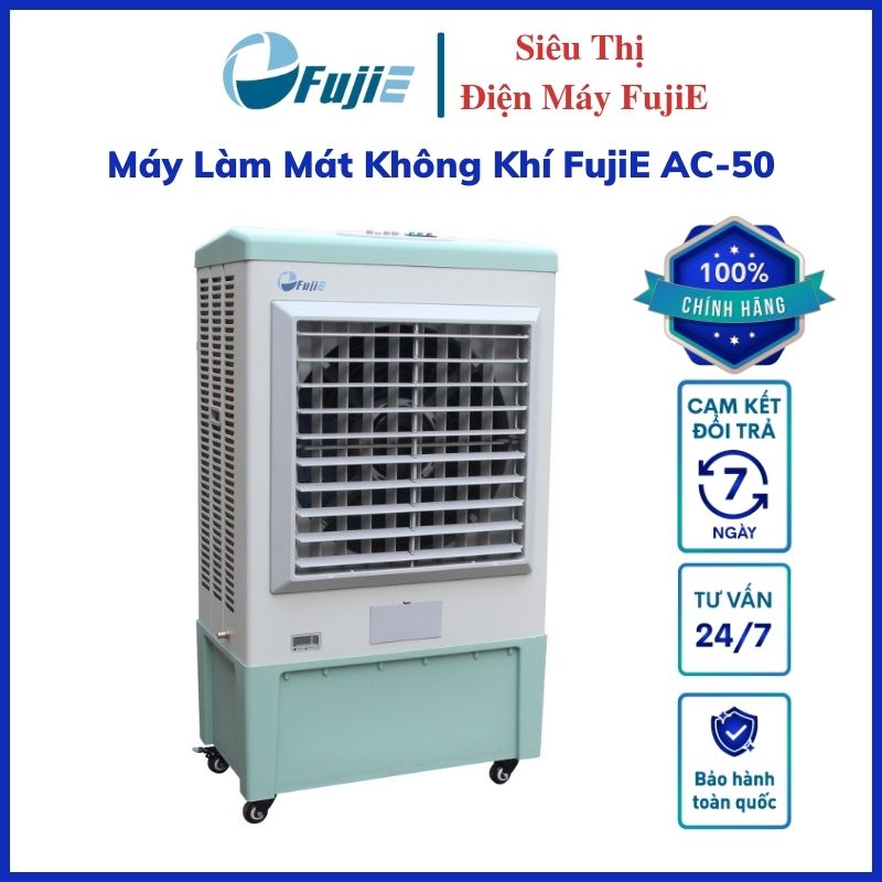 Máy làm mát không khí FujiE AC-50 Công suất lớn - Làm mát lên tới 60m2 - Điều khiển cơ bền bỉ - Bảo hành điện tử toàn quốc