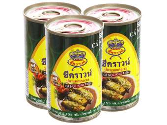 DATE 2024 - COMBO 3 HỘP CÁ NỤC KHO TIÊU SEACROWN