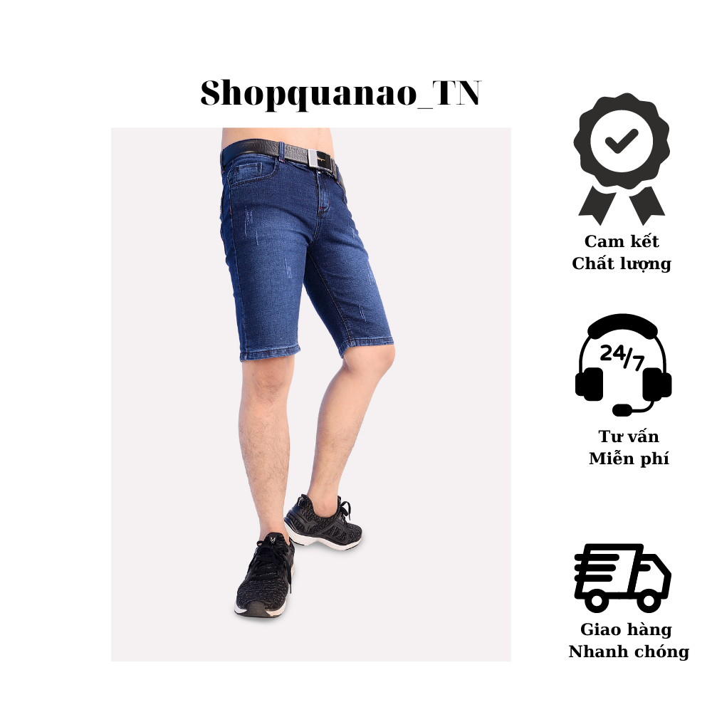 Quần ngố bò nam màu xanh jean basic phong cách Hàn Quốc ,chất vải mềm,co giãn tốt,vận động thoải mái....