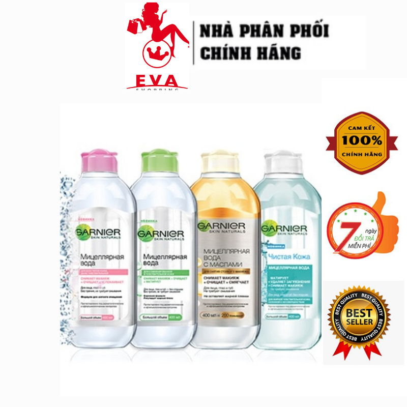 Nước Tẩy Trang Dịu Nhẹ Sạch Sâu Garnier Biphase Micellaire Tout En 1 400ml