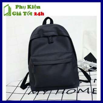 Balo Tee Trơn Thời Trang ( Đen - Xanh Đen 38x30x10 )