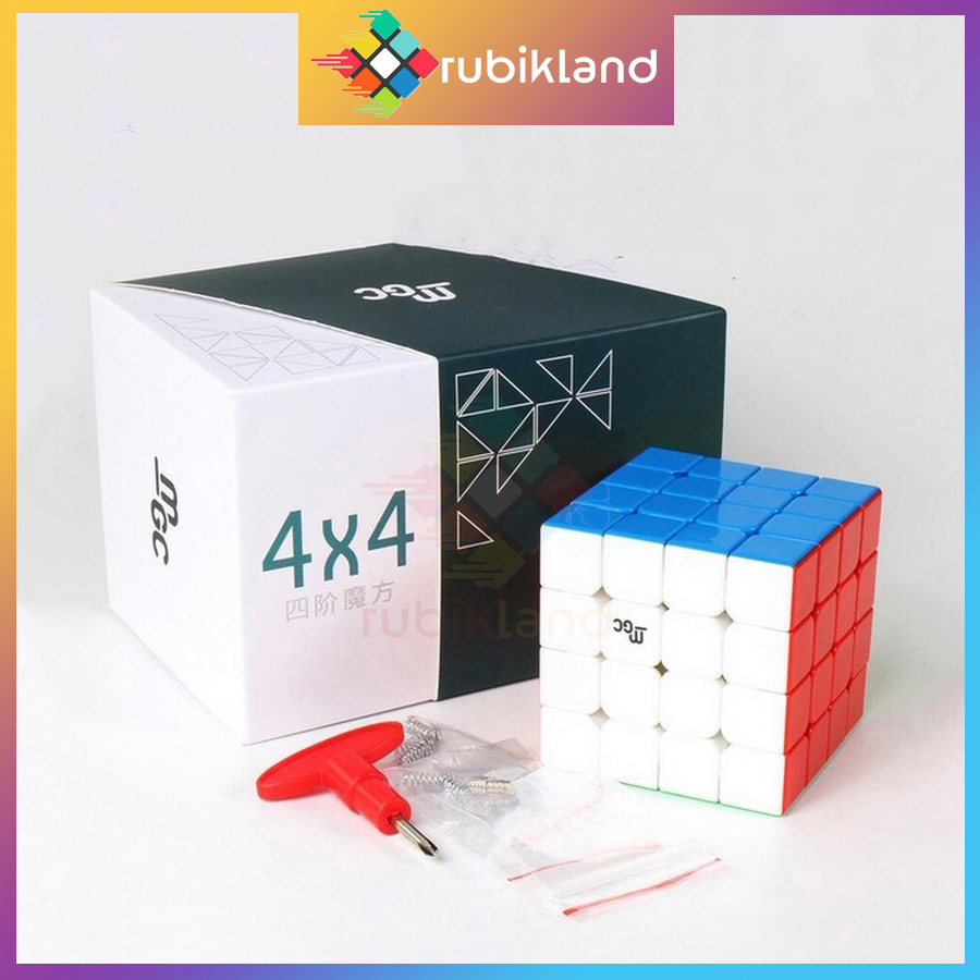 Rubik 4x4 YJ MGC 4x4 Có Nam Châm Stickerless Rubic Không Viền 4 Tầng Đồ