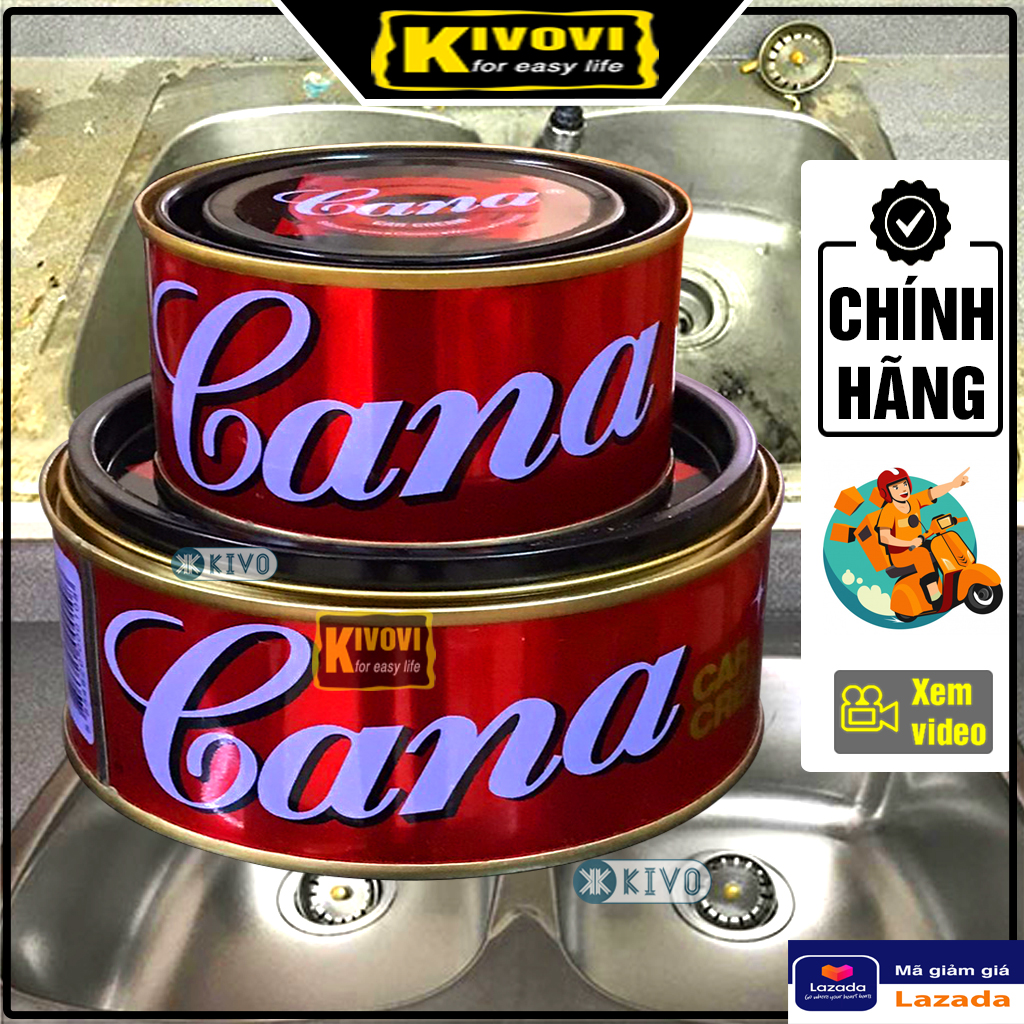 Xi Đánh Bóng Cana Car Cream Thái Lan 100G-220G/ Cana Đánh Bóng Vỏ Xe Ô Tô, Xe Máy, Kim Loại , Đồ Gỗ , Mặt Đá , Xoá Vết Xước Sơn Xe Máy/Ô Tô - Kivovi