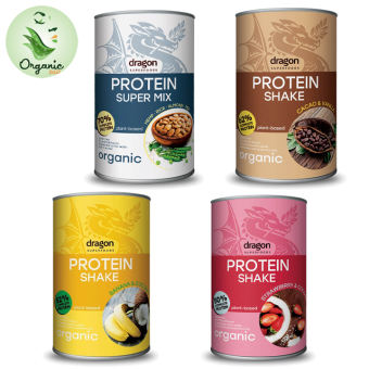 Dragon Superfoods Organic Protein shake powder with all flavors 450gr/ 500gr