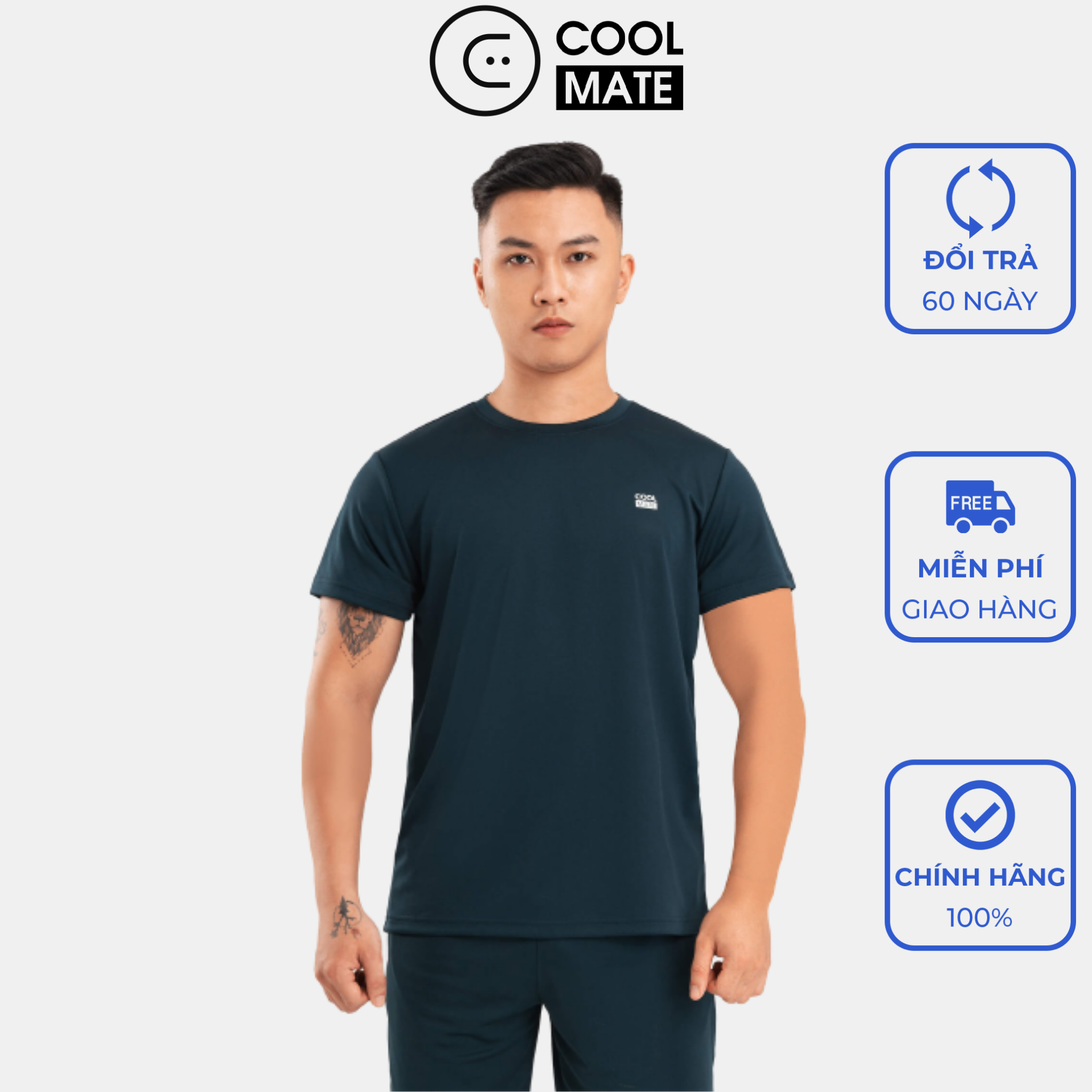 Áo thun thể thao nam ProMaxS1 thấm hút nhanh khô thương hiệu Coolmate