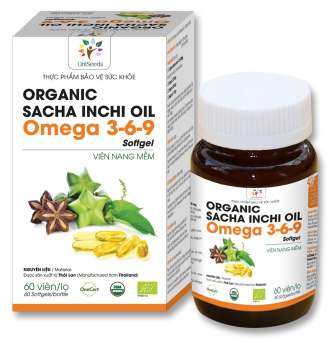Viên nang mềm Organic Sacha Inchi Omega 369 Softgel (Uni)