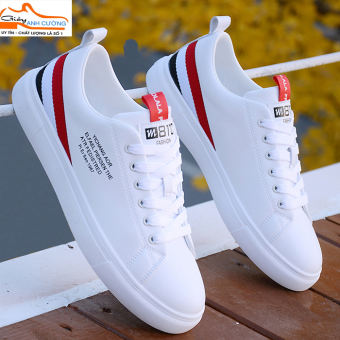 Giày thể thao nam độn đế 6cm- giày sneaker thể thao nam-  giày nam thể thao trắng Hottrend
