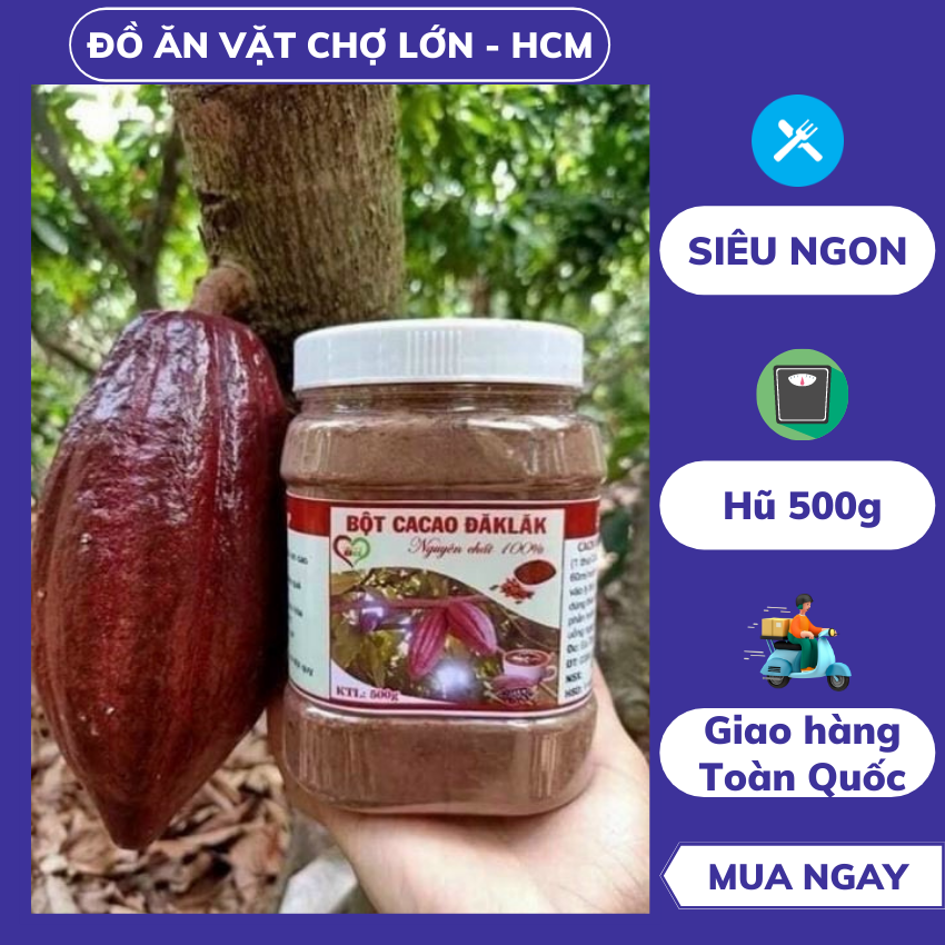 Bột cacao nguyên chất Đăk Lăk chiết xuất 100% từ ca cao mang nhiều giá trị dinh dưỡng cho bạn và gia đình, ca cao, bột ca cao, ca cao nguyên chất, bột ca cao đăk lăk