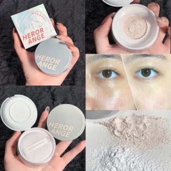 HERORANGE Phấn Phủ Dạng Lỏng Kem Phủ Nhung Mềm Mịn Không Trọng Lượng Chống Thấm Nước Kèm Mút Trang Điểm Phấn Nén Kiềm Dầu Phấn Trang Điểm 2 Màu