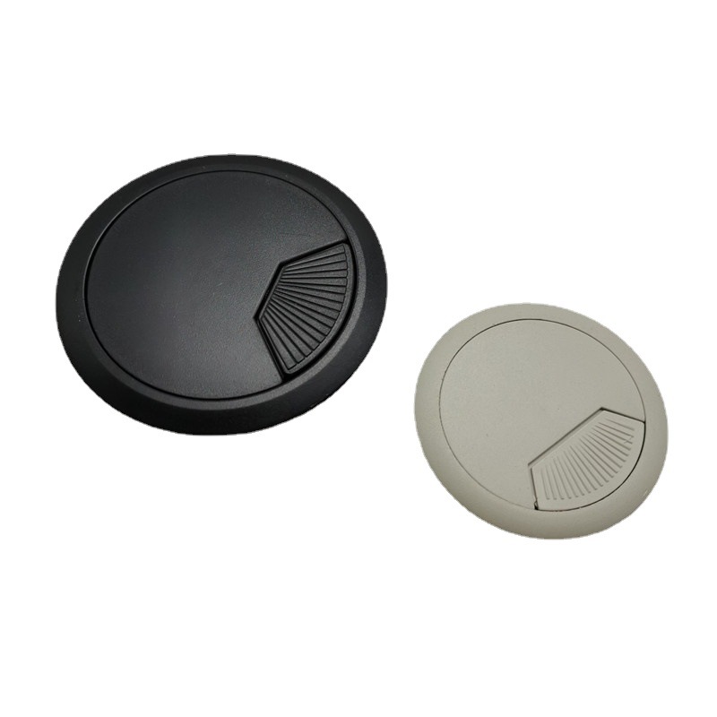Nắp luồn dây điện phi 50mm màu đen trắng