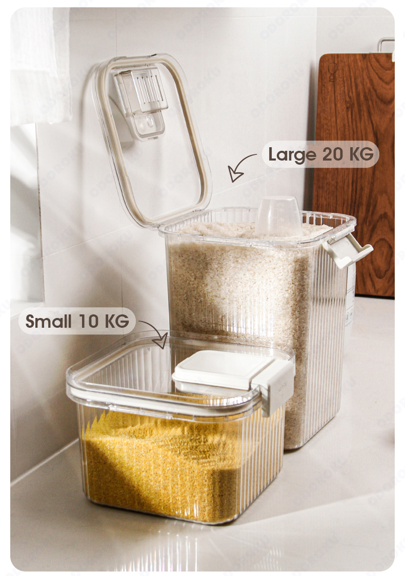 Qoo10 - ODOROKU 10/20 kg Large Rice Storage Containers with Lids Airtight  with : Kitchen & Dining
