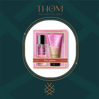 PURE SEDUCTION | BỘ QUÀ TẴNG MINI GIFT SET XỊT THƠM VÀ DƯỠNG THỂ 75MLx2