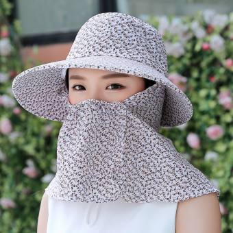 Mũ thô HOA khăn che mặt chống nắng , bảo vệ da mặt bạn