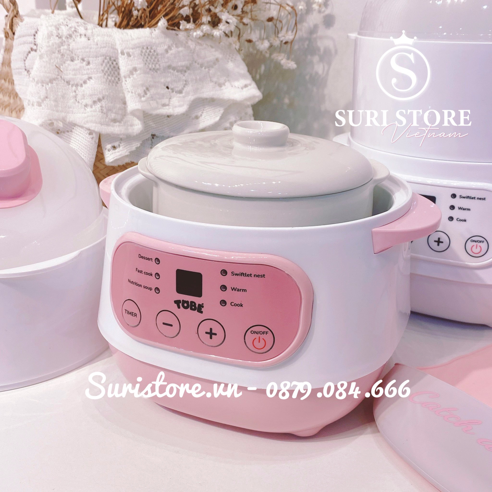 Nồi nấu cháo chậm Tobe 1L