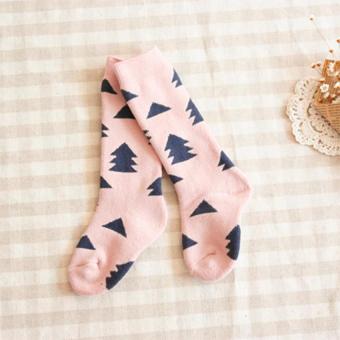 GDS 4 Pairs Baby Cotton Knee High Socks Children In Tube Socks Printcolorful Toddler Winter Spring Long Sock - Intl April 2018 - 5 GDS 4 Pairs Baby Cotton Knee High Socks Children In Tube Socks Printcolorful Toddler Winter Spring Long Sock - intl - 5