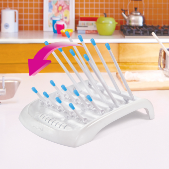 Munchkin Bottle Drying Rack Blue April 2018 - 2 Munchkin Bottle Drying Rack Blue - 2