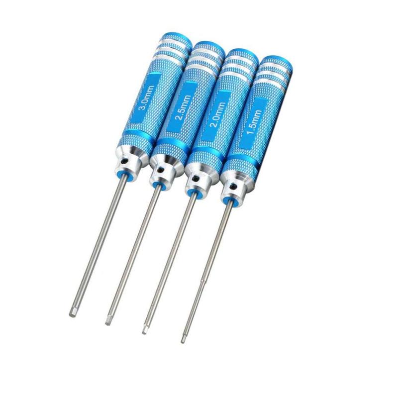 iooilyu Hex Screw Driver Screwdriver Tools Kit Set for RC
Helicopter (Blue,4Pcs)
