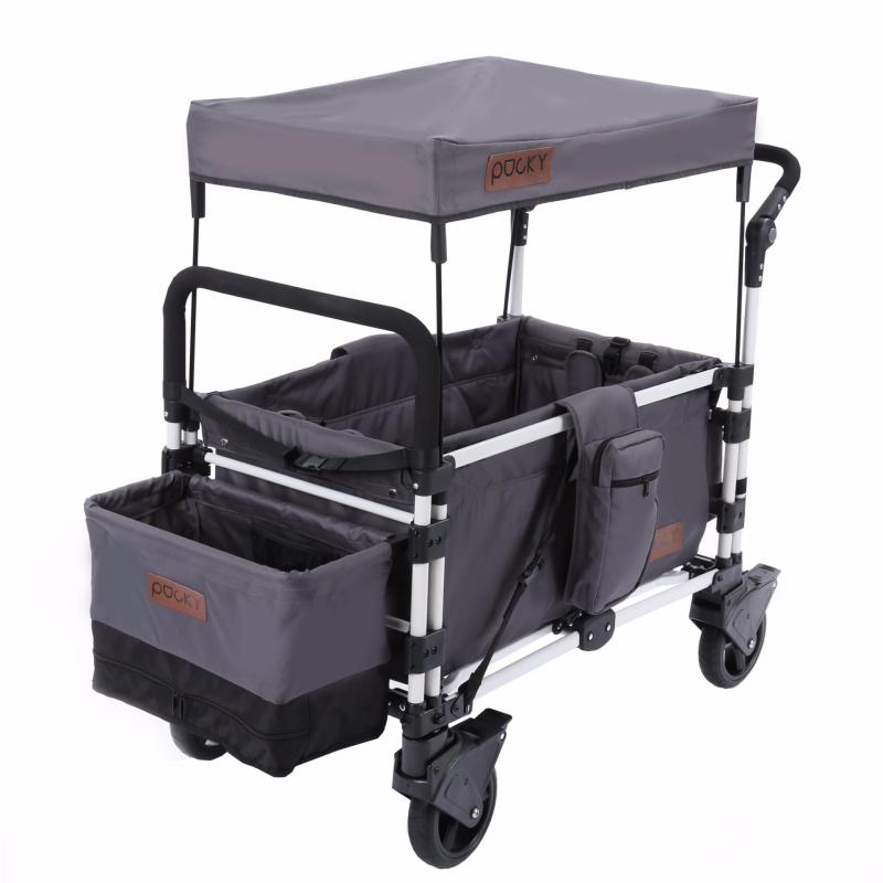 Keenz Pocky Premium Compact Foldable Wagon-Stroller (Dark Grey) -
Designed and Engineered in Korea Singapore