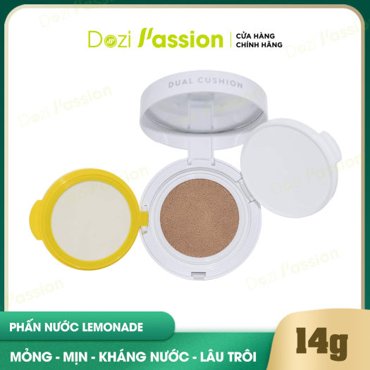 Phấn Nước Lemonade Che Phủ Tốt Bền Màu Kiềm Dầu Có Kèm Face Filler - Lemonade Matte Addict Dual Cushion 16g