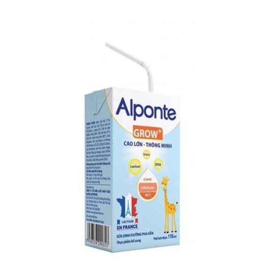 1Thùng ( 48 hộp )Sữa Bột Pha Sẵn Alponte Grow 110ML  Từ 1 Tuổi Trở Lên  Giúp Trẻ Cao Lớn  Thông Minh Phát Triển Chiều cao vượt trội