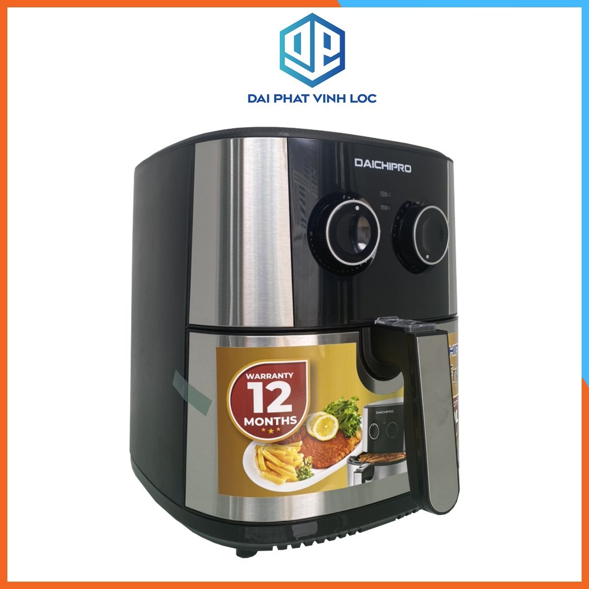 Nồi chiên không dầu daichipro dcp-a9 | nồi chiên daichipro công nghệ xử lý mùi nano | giảm 80% dầu trong thực phẩm | khoang thực phẩm rộng rãi có thể chứa đến 2 con gà 1,5kg j71