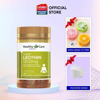 Viên uống mầm đậu nành điều hòa nội tiết Super Lecithin Healthy Care 100 viên của Úc