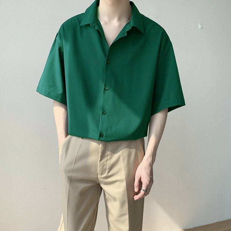Áo sơ mi trơn nam nữ form rộng cực đẹp unisex mẫu mới cực hot