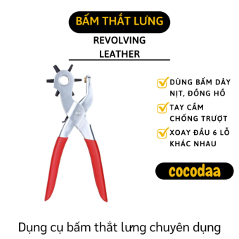 Kìm bấm nịt - Kìm bấm lỗ dây nịt, dây da, dây đồng hồ - Kềm bấm thắt lưng, đục lỗ thắt lưng, dây đồng hồ tiện lợi