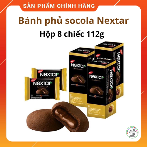 Bánh Nextar socola nhập khẩu Indonesia - 1 hộp gồm 8 gói 14g