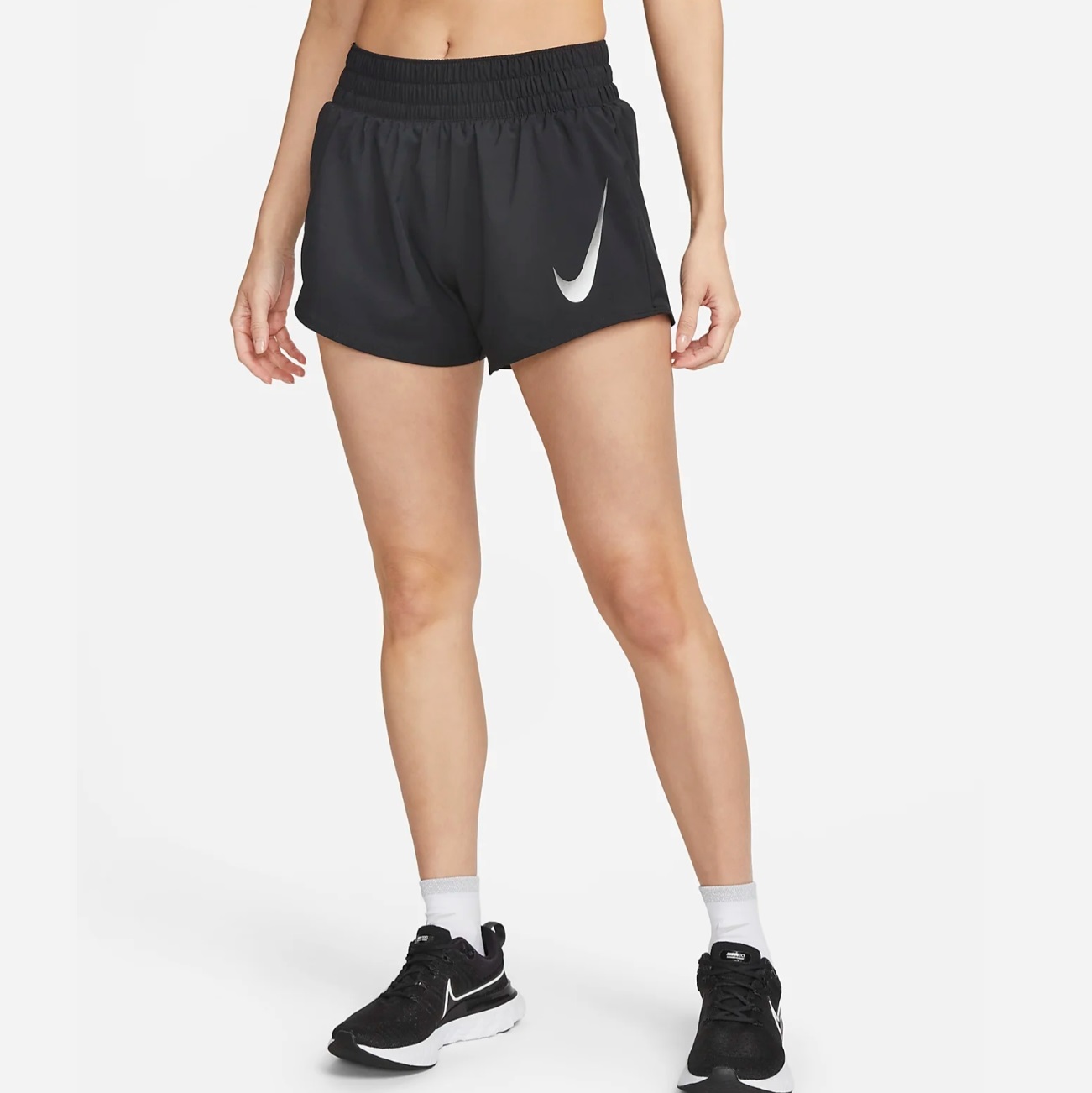 White nike running shorts on sale womens