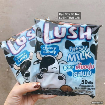 Kẹo Sữa Bò Lush Thái Lan Fresh Milk Chewy Candy (Gói 140g)
