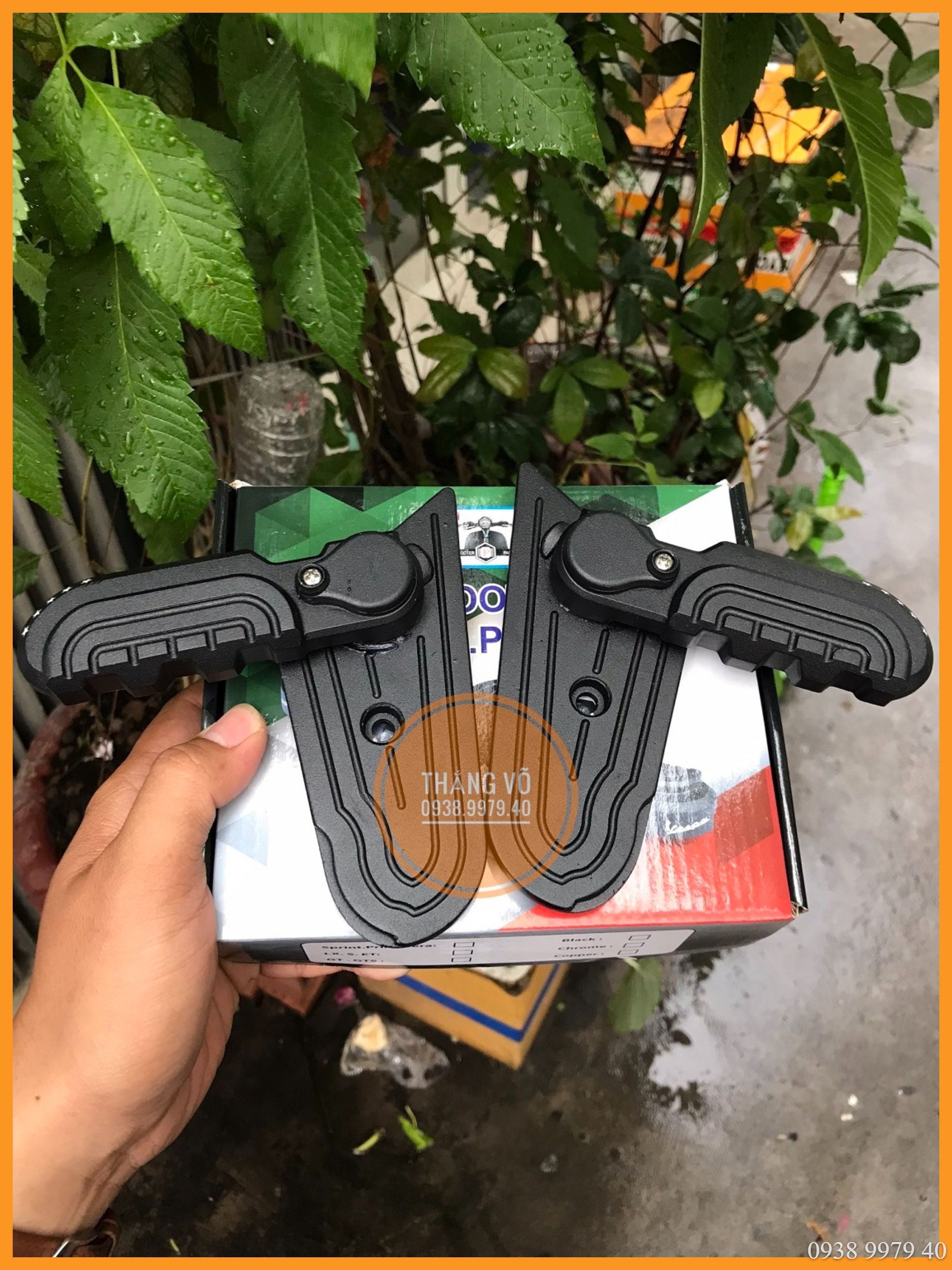 Gác chân Vespa, Gác chân Vespa Sprint Primavera gác chân sau Nhôm CNC đồ chơi phụ kiện Vespa Sprint Primavera