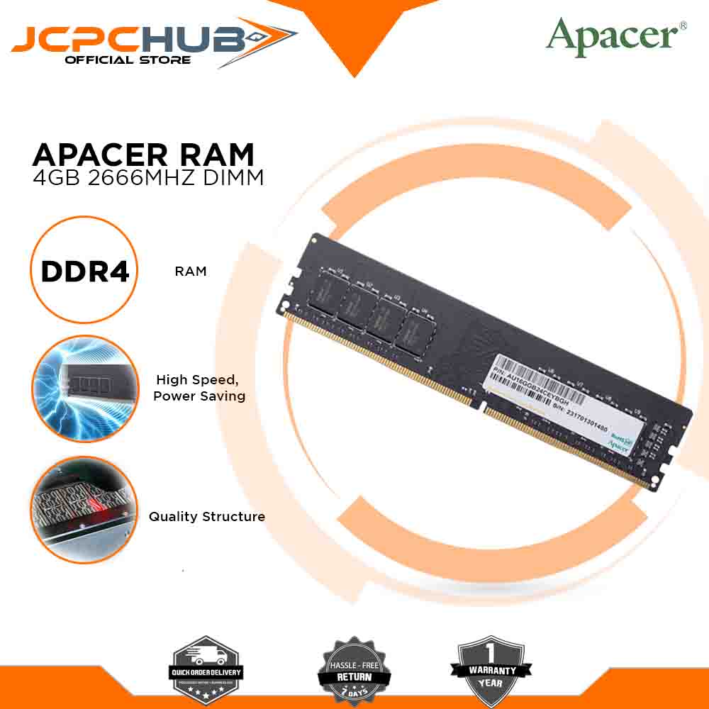 Apacer Ddr4 8Gb High Speed Ddr4 Memory Module For Amd Ryzen