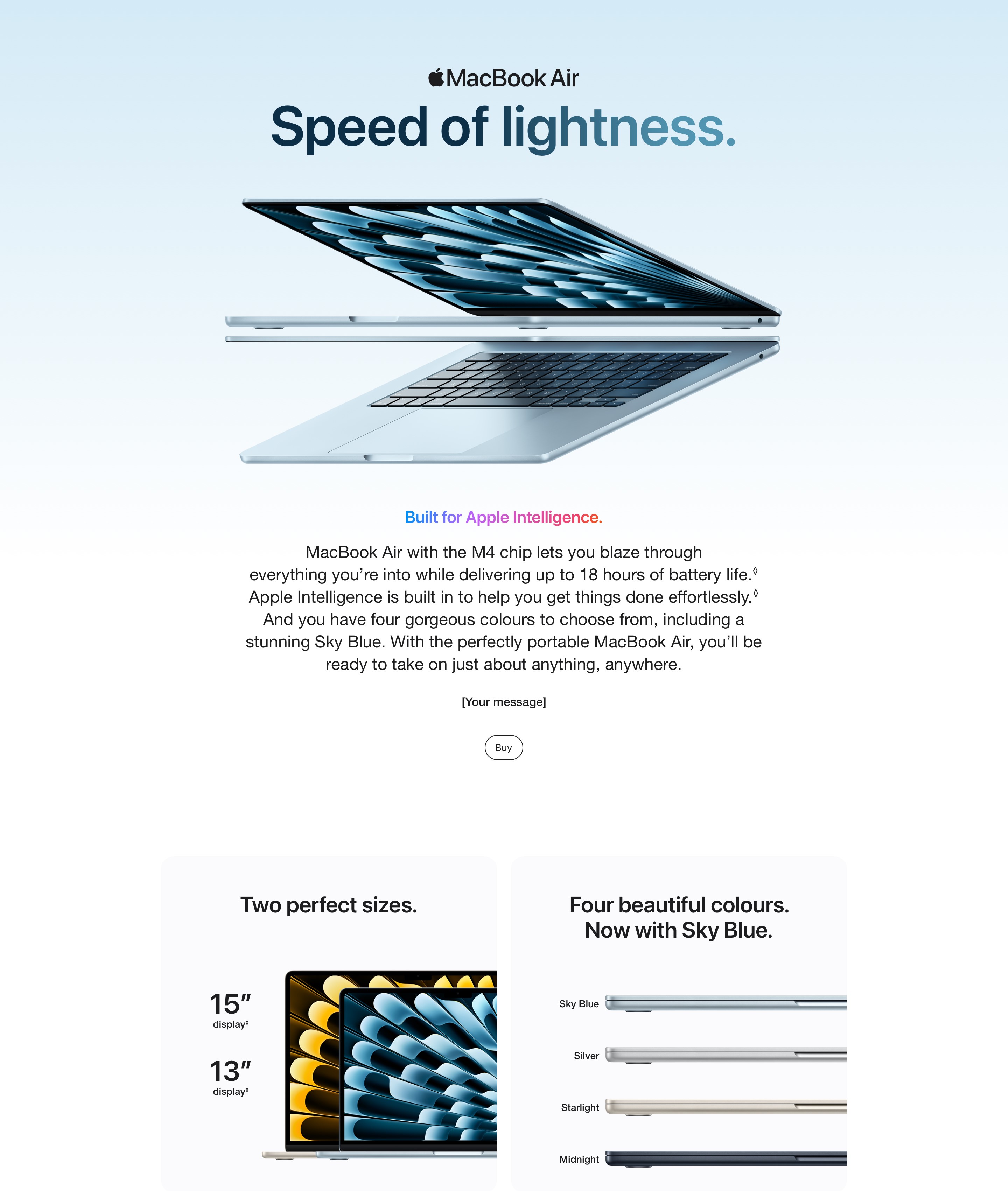 Apple 13-inch MacBook Air: Apple M4 chip with 10-core CPU | Lazada