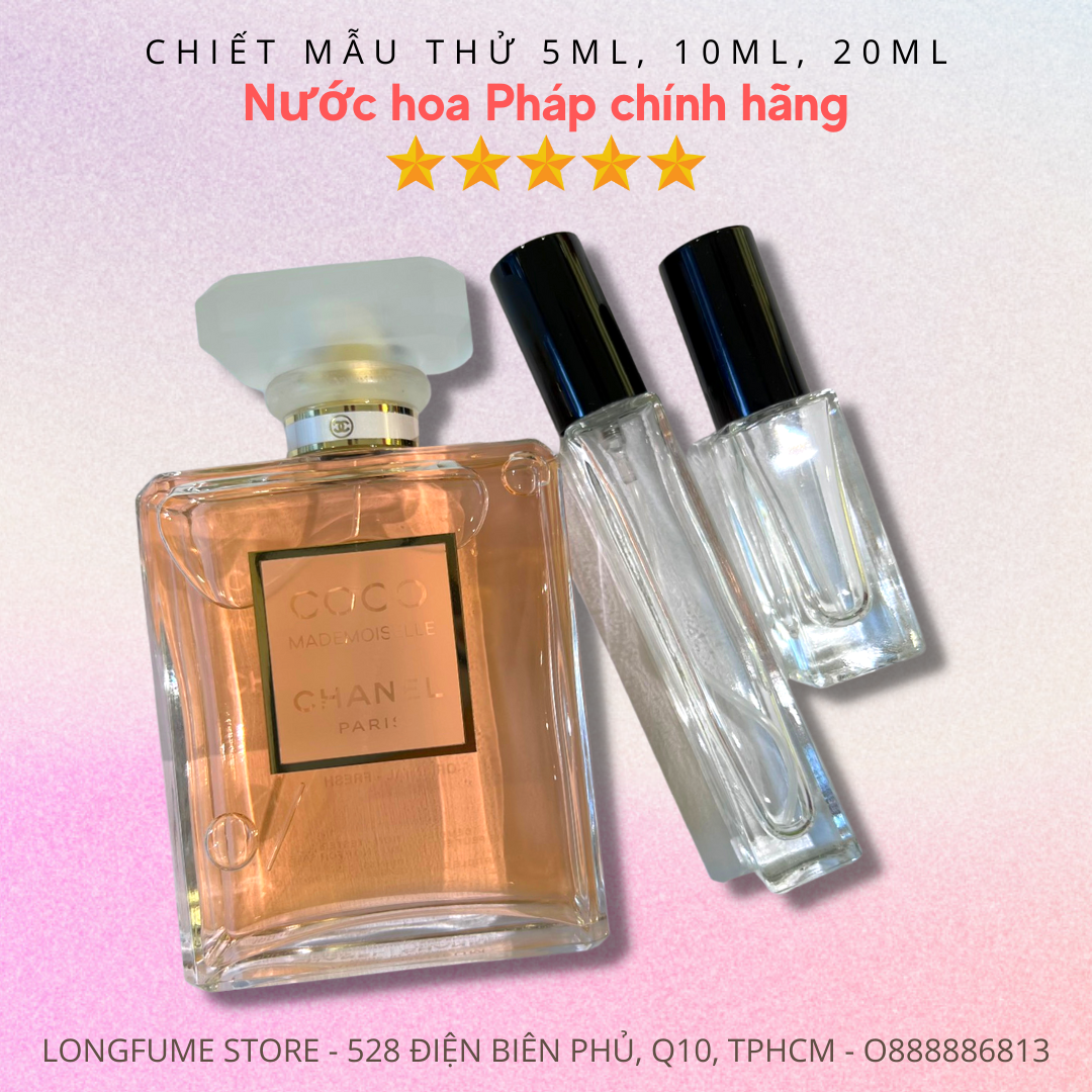 SALES Chiết Mẫu Thử Nước hoa nữ Chanel Coco Mademoiselle EDP 5ml 10ml 20ml - Longfume Store Nước hoa Pháp chính hãng TPHCM