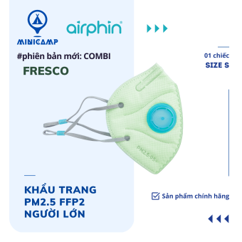 Khẩu trang PM2.5 FFP2 người lớn (AIRPHIN) | COMBI nhiều màu