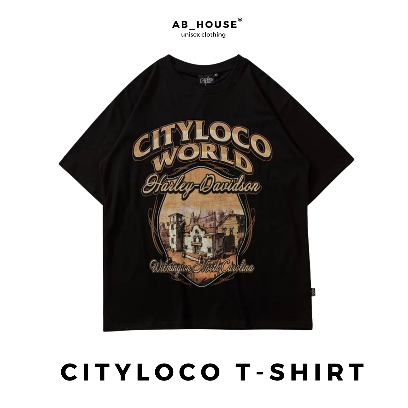 Áo thun cotton form rộng CITY LOCO unisex nam nữ