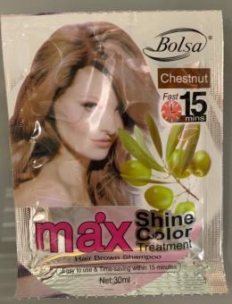 1 gói Dầu gội nhuộm tóc màu nâu hạt dẻ - Chestnut 30ml