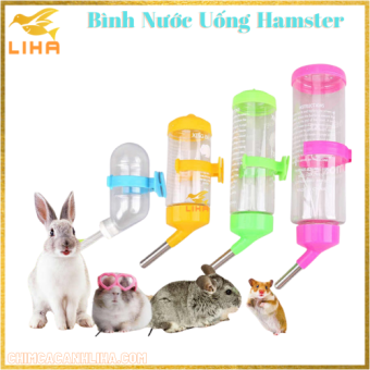 Bình Nước Gài Chuồng Hamster, Thỏ, GP, Chuột Lang - Bình Đựng Nước Uống Chuyên Dụng Cho Chuột Hamster